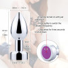 Vibrating Rechargeable Anal Plug Silver