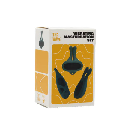 Anel Vibratorio Vibrating Masturbation Set nr.02 Green
